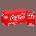 Coca-Cola Original Taste Soft Drink Cans 8 x 330 ML