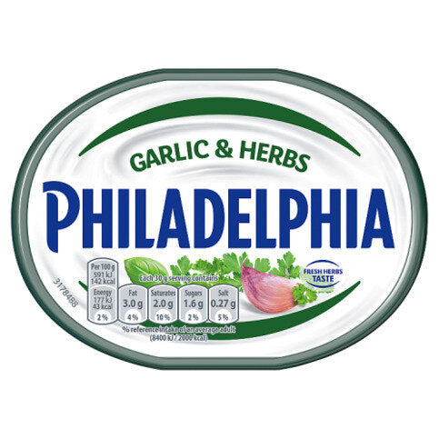 Philadelphia Garlic And Herbs Cream Cheese-soft 165g