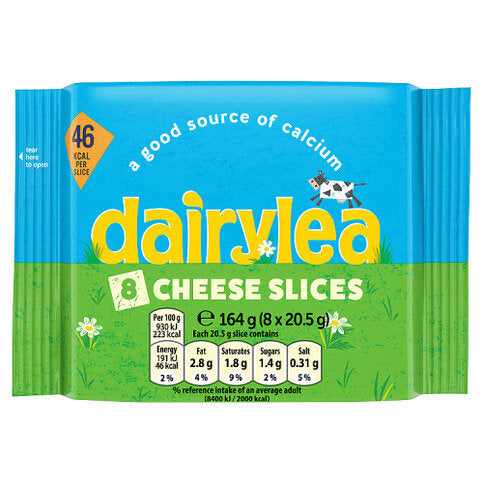 Dairylea Cheese Slices 8 x 20.5g (164g)