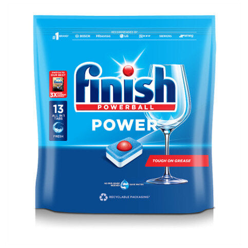 Finish Power All In One Regular Dishwasher Tablets 13 Pack