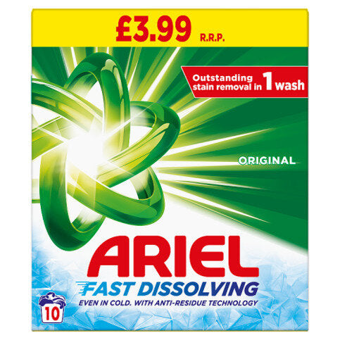 Ariel Fast Dissolving Washing Powder 10 Washes