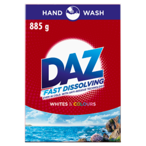 DAZ Washing Powder 885g Washes, Whites & Colours
