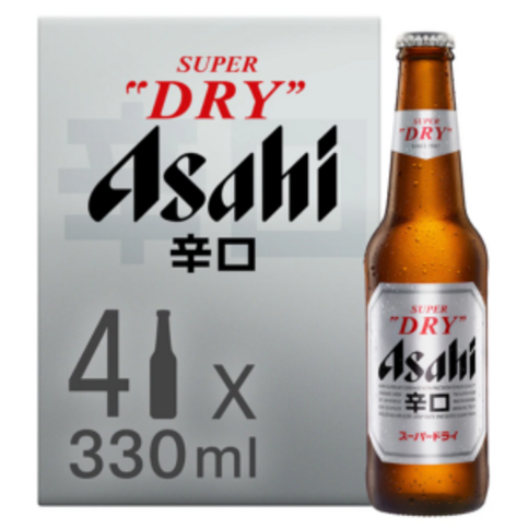 Asahi Super Dry 4 x 330ml