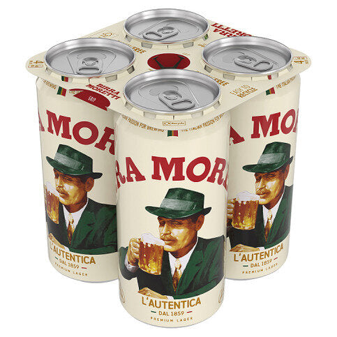 Birra Moretti Lager Beer 4x440ML Cans