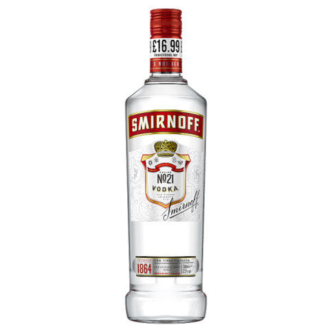 Smirnoff No. 21 Vodka 37.5% vol 70cl Bottle
