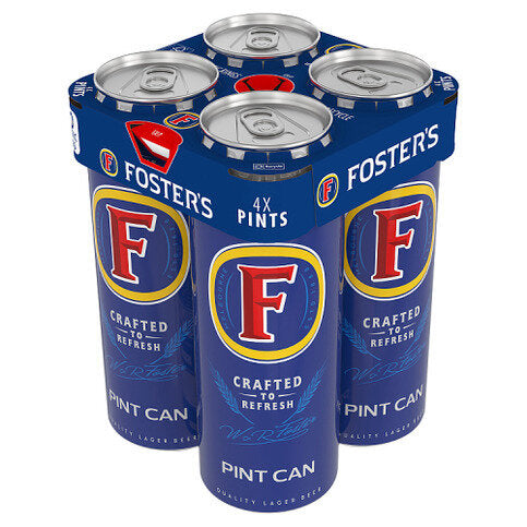 Foster's Pint Can Quality Lager Beer 568ml