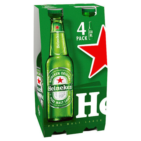 Heineken Original Pure Malt Lager 4 x 330ml