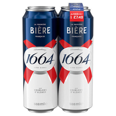 Kronenbourg 1664 Biere Blonde 4 x 568ml
